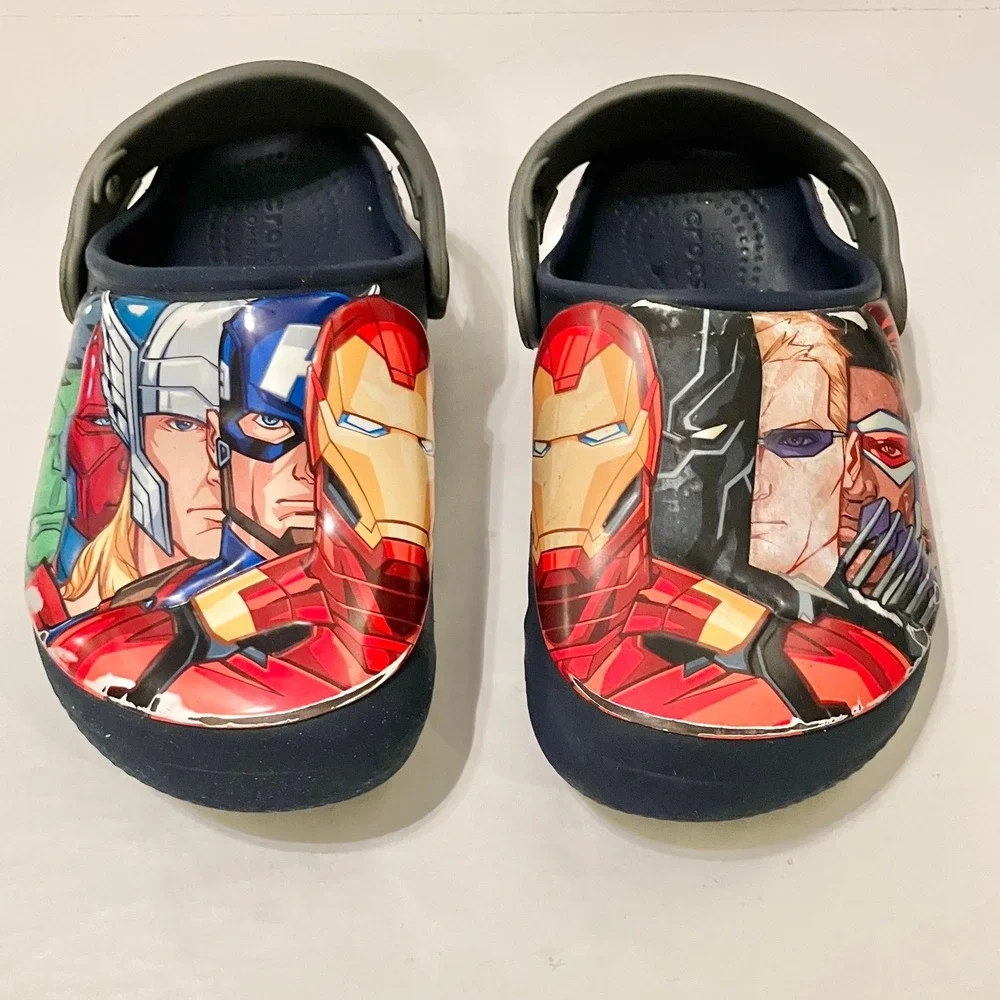 Crocs Avengers Superhero Clog Slip-On Shoes Boys Sz C 10
